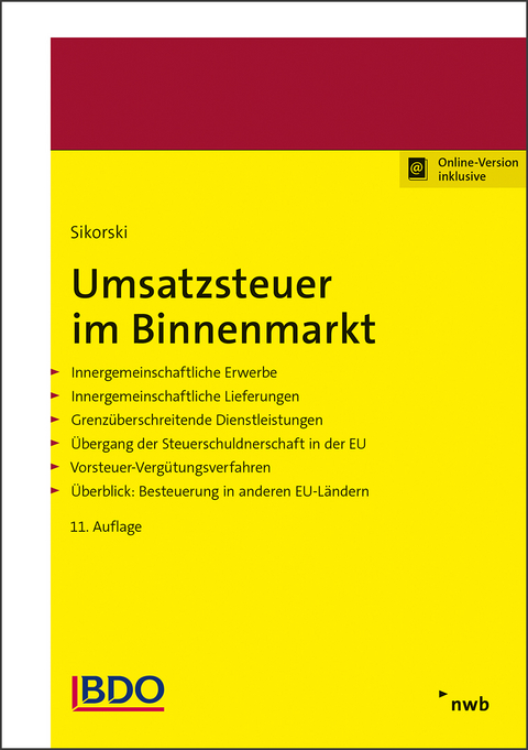 Umsatzsteuer im Binnenmarkt - Ralf Sikorski