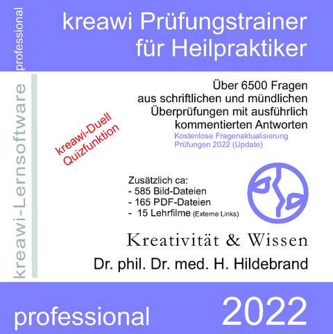 kreawi Prüfungstrainer für Heilpraktiker - Hartmut Hildebrand