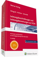 Leistungsbeschreibungen und Leistungsbewertungen zur HOAI - Wingsch, Dittmar; Richter, Lothar; Schmidt, Andreas