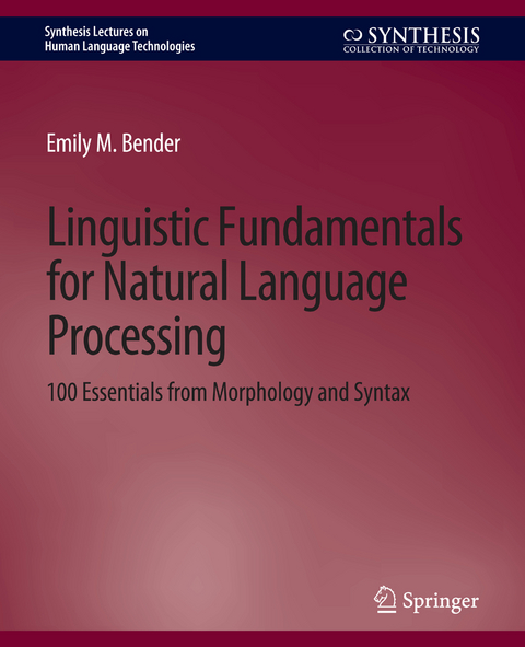 Linguistic Fundamentals for Natural Language Processing - Emily M. Bender