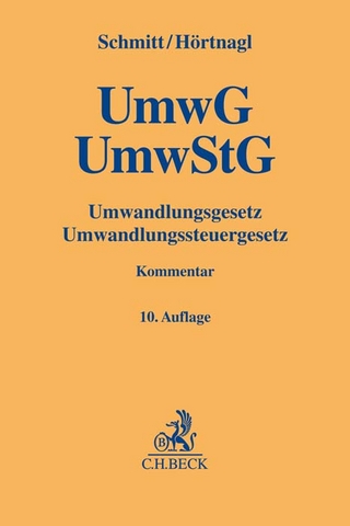 Umwandlungsgesetz, Umwandlungssteuergesetz - Joachim Schmitt; Robert Hörtnagl