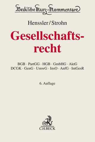 Gesellschaftsrecht - Martin Henssler; Lutz Strohn