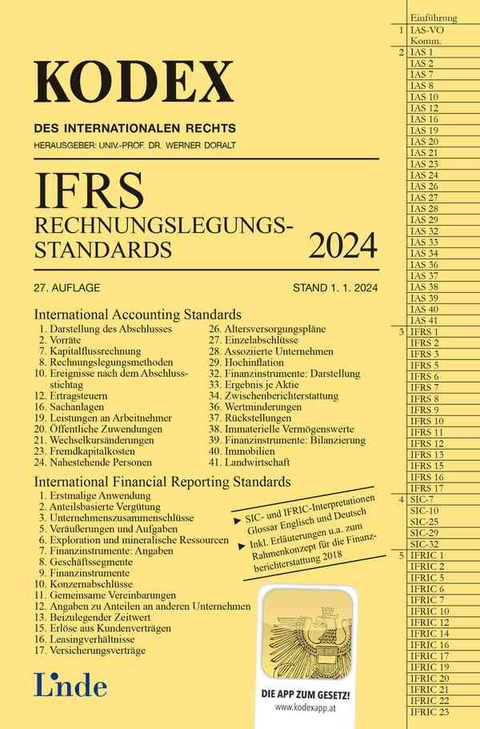 KODEX IFRS - Rechnungslegungsstandards 2024 - Alfred Wagenhofer