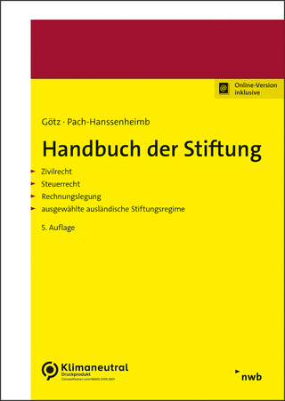 Handbuch der Stiftung - Hellmut Götz; Ferdinand Pach-Hanssenheimb