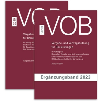 Paket VOB Gesamtausgabe 2019 + VOB Ergänzungsband 2023 - 