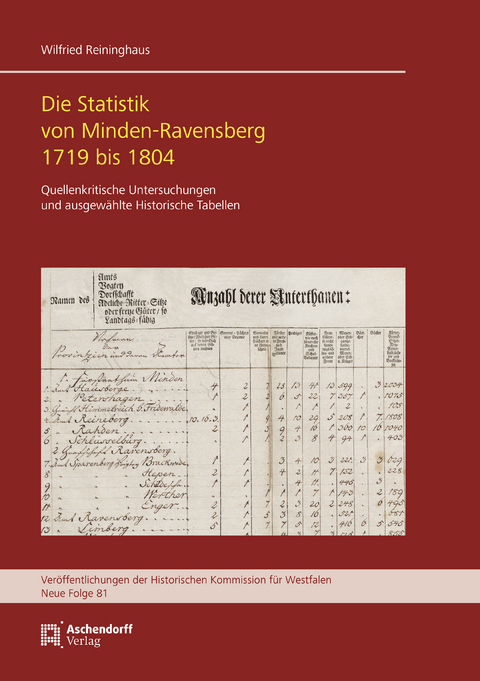 Die Statistik von Minden-Ravensberg 1719-1804 - Wilfried Reininghaus