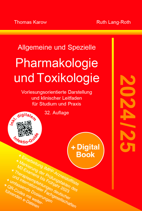 Allgemeine und Spezielle Pharmakologie und Toxikologie 2024/2025 - Thomas Karow, Ruth Lang-Roth