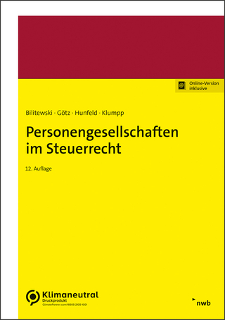 Personengesellschaften im Steuerrecht - Joachim Lange; Andrea Bilitewski; Hellmut Götz …