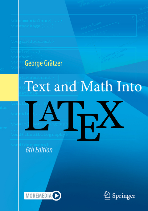 Text and Math Into LaTeX - George Gratzer