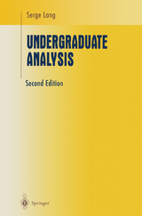 Undergraduate Analysis - Serge Lang