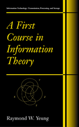 A First Course in Information Theory - Raymond W. Yeung