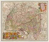 Historische Karte: Baden-Württemberg 1689 - Frederick de Wit