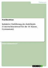 Induktive Einführung des Indefinido (Unterrichtsentwurf für die 10. Klasse, Gymnasium) - Fred Benthien