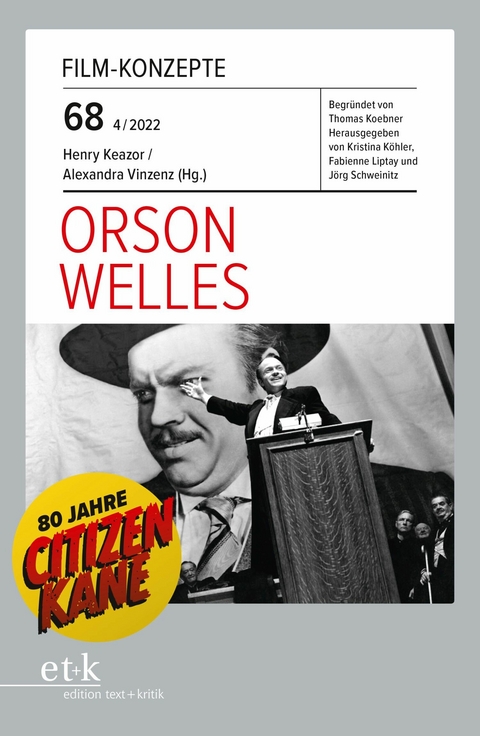FILM-KONZEPTE 68 - Orson Welles - 