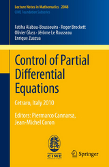 Control of Partial Differential Equations - Fatiha Alabau-Boussouira, Roger Brockett, Olivier Glass, Jérôme Le Rousseau, Enrique Zuazua