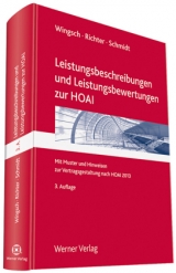 Leistungsbeschreibungen und Leistungsbewertungen zur HOAI - Dittmar Wingsch, Lothar Richter, Andreas Schmidt