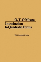 Introduction to Quadratic Forms - O’Meara, Onorato Timothy