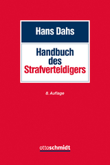 Handbuch des Strafverteidigers - Dahs, Hans