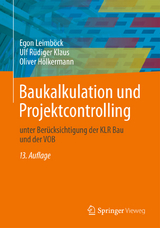 Baukalkulation und Projektcontrolling - Leimböck, Egon; Klaus, Ulf Rüdiger; Hölkermann, Oliver