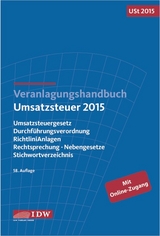 Veranlagungshandbuch Umsatzsteuer 2015 - Institut der Wirtschaftsprüfer