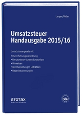 Umsatzsteuer Handausgabe 2015/2016 - Langer, Michael