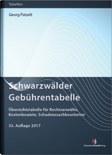 Schwarzwälder Gebührentabelle - Georg Patzelt