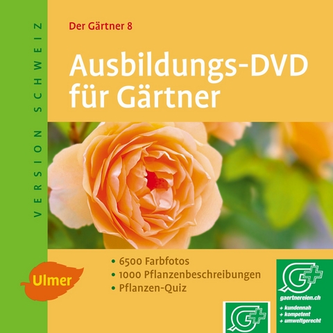 Der Gärtner 8. Ausbildungs-DVD für Gärtner. Version Schweiz - Planta Pro, Peter Dietze, Herbert Beer, Burkhard Bohne