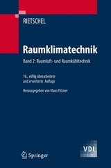 Raumklimatechnik -  H. Rietschel,  Klaus Fitzner