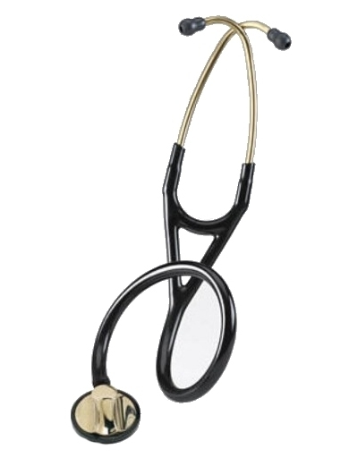 Littmann Master Cardiology Stethoskop komplett, Messing Edition/brass, schwarz/black