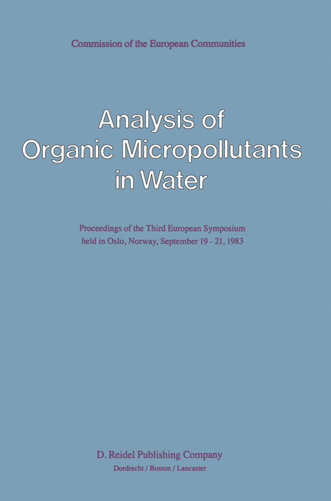 Analysis of Organic Micropollutants in Water - 
