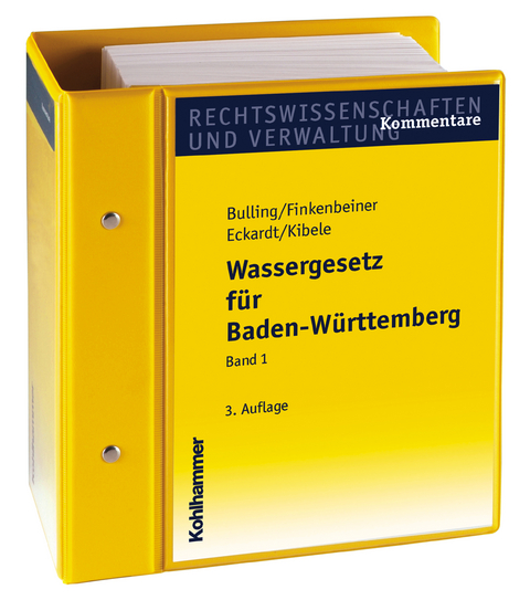 Wassergesetz für Baden-Württemberg - Manfred Bulling, Otto Finkenbeiner, Wolf-Dieter Eckhardt, Karlheinz Kibele