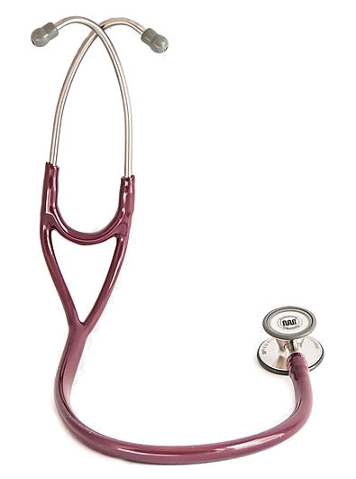 Peil Professional Cardiology Double Comfort, Doppelschlauchstethoskop, komplett, burgund/burgundy