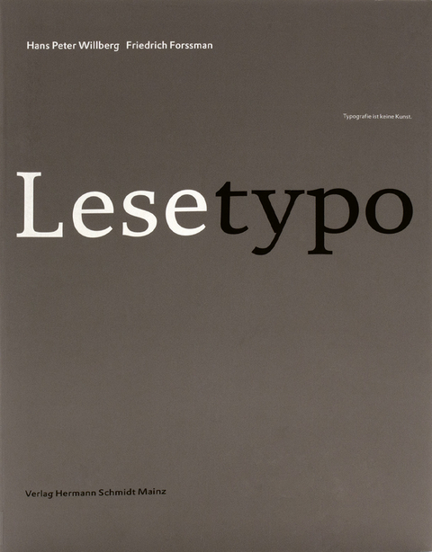 Lesetypografie - Hans P Willberg, Friedrich Forssmann