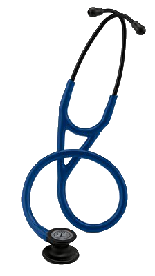 Littmann Cardiology IV Stethoskop komplett Black Edition - marineblau/navy - 