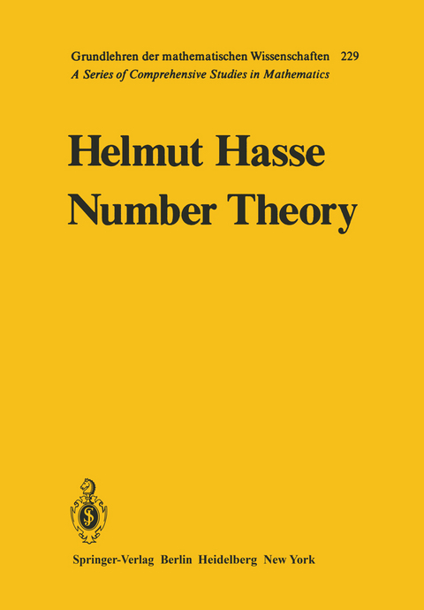 Number Theory - Helmut Hasse