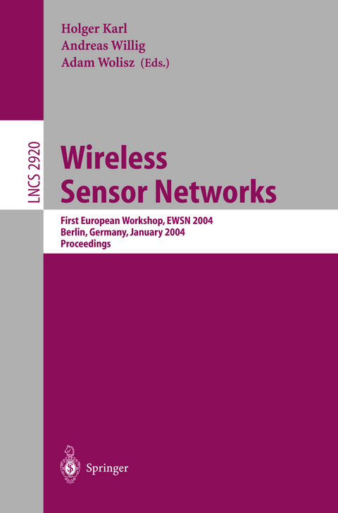 Wireless Sensor Networks - 