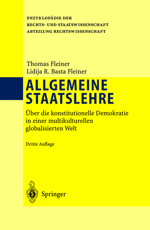 Allgemeine Staatslehre - Thomas Fleiner, Lidija Basta Fleiner