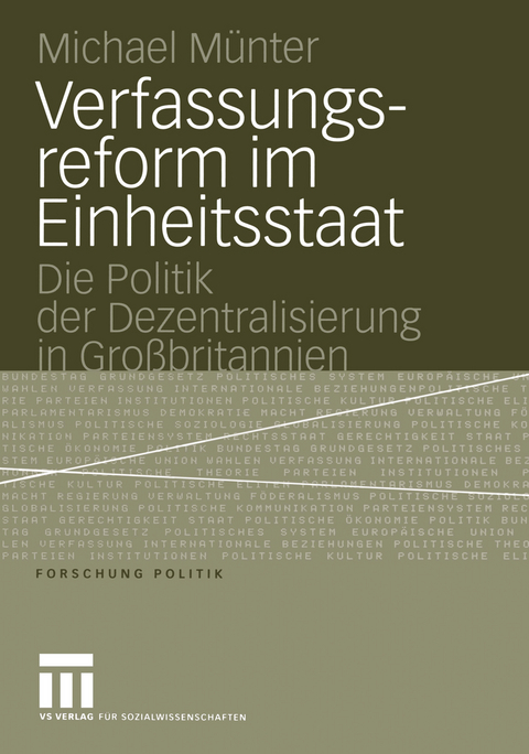 Verfassungsreform im Einheitsstaat - Michael Münter