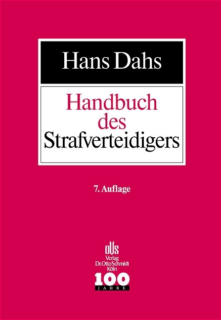 Handbuch des Strafverteidigers - Hans Dahs