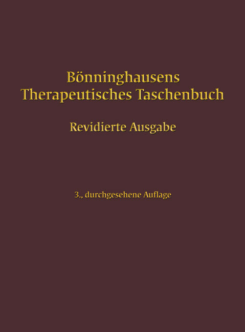 Bönninghausens Therapeutisches Taschenbuch - Klaus-Henning Gypser