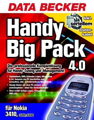 Handy Big-Pack 4.0 für Nokia 3410..., CD-ROM m. seriellem Datenkabel