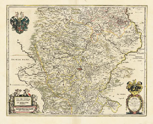 Historische Karte: Thüringen - Thüringen Landgrafius. 1635/1642 (Plano) - Johann Blaeu