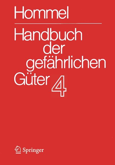Handbuch der gefährlichen Güter Band 4: Merkblätter 1206-1612 - 