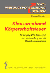 Klausurenband Körperschaftsteuer - Udo Cremer, Johannes Rümelin