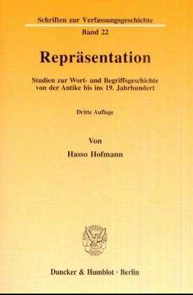 Repräsentation - Hasso Hofmann