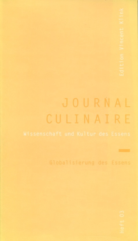 journal culinaire. Kultur und Wissenschaft des Essens - 