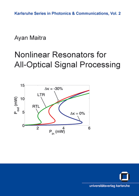 Nonlinear resonators for all-optical signal processing - Ayan Maitra