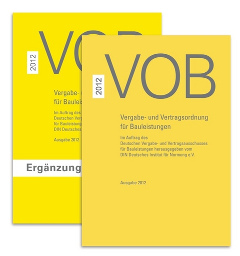 VOB Vergabe- und Vertragsordnung für Bauleistungen - 