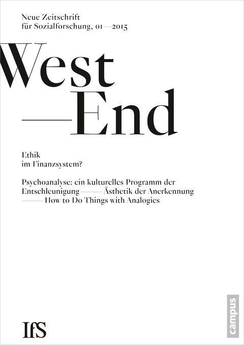WestEnd 2015/1: Ethik im Finanzsystem? - 