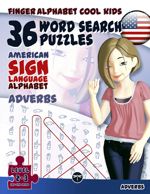 36 Word Search Puzzles with The American Sign Language Alphabet – Adverbs -  Lassal